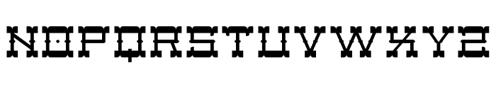 Brown Cowboy Font LOWERCASE