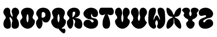 Brown Retro Font LOWERCASE