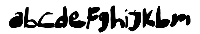 BrownHeart-Regular Font LOWERCASE