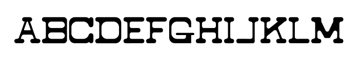 Brownfiled Font LOWERCASE