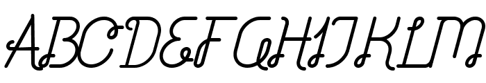 Brownice Italic Font UPPERCASE