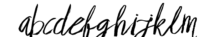 Brownight-Italic Font LOWERCASE