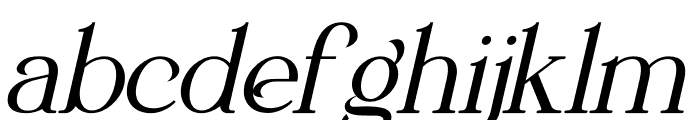 Broysta Italic Font LOWERCASE