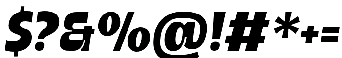 Brozen-Oblique Font OTHER CHARS