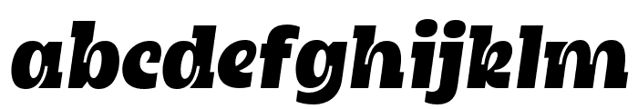 Brozen-Oblique Font LOWERCASE