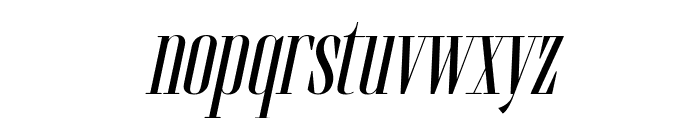 Brozeri Slanted Bold Font LOWERCASE
