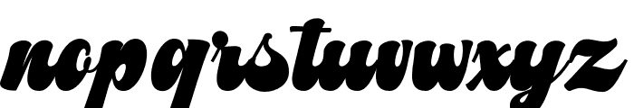 BrudyRetro Font LOWERCASE