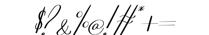 Brugundy Italic Font OTHER CHARS