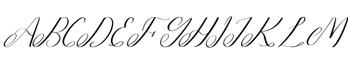 Brugundy Italic Font UPPERCASE