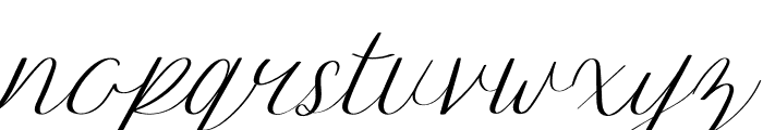 Brugundy Italic Font LOWERCASE