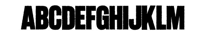 Brunson Rough Font UPPERCASE