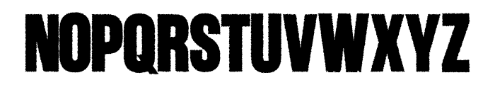 Brunson Rough Font UPPERCASE