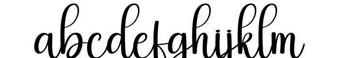 Brush Black Font LOWERCASE