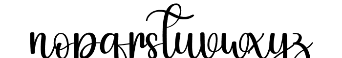 Brush Black Font LOWERCASE