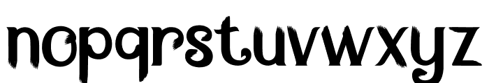 Brush Blitz Two Font LOWERCASE