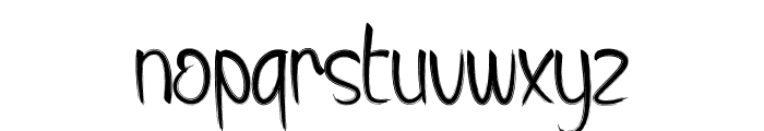 Brush Christmas Font LOWERCASE