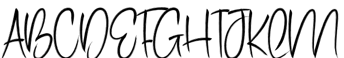 Brush Chubby Font UPPERCASE