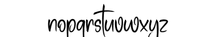 Brush Chubby Font LOWERCASE