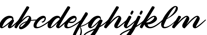 Brush Curly Font LOWERCASE