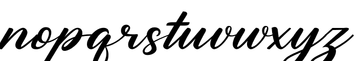 Brush Curly Font LOWERCASE