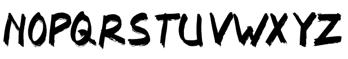 Brush Destorsi Font LOWERCASE