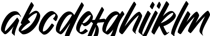 Brush Dollanan Regular Font LOWERCASE