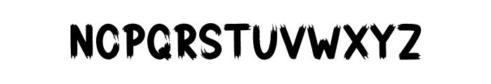 Brush Jackass Font LOWERCASE