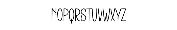 Brush Modern Font LOWERCASE