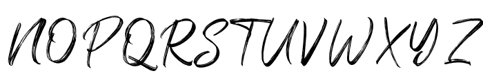 Brush Shine Font UPPERCASE