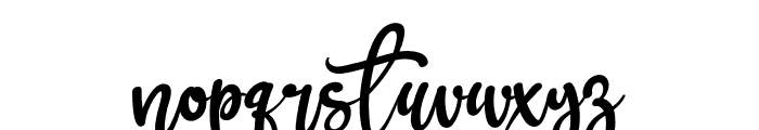 Brush Touch Font LOWERCASE
