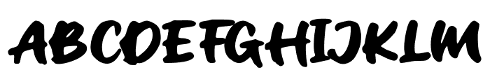Brushbolda Font UPPERCASE