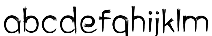 Brushed Semibold Font LOWERCASE