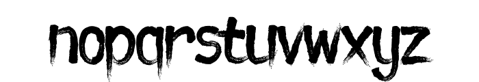 Brushika-Regular Font LOWERCASE