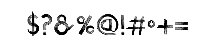 Brushline Font Font OTHER CHARS