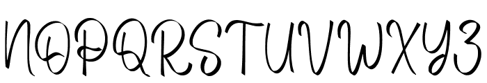 Brushstroke Regular Font UPPERCASE
