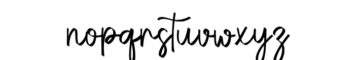 Brushstroke Regular Font LOWERCASE
