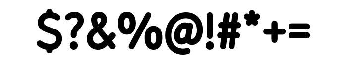 Brushter Rounded Bold Font OTHER CHARS