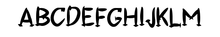 Brushties Fist Regular Font UPPERCASE