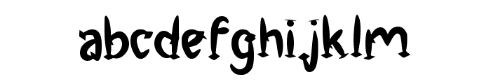 Brushties Fist Regular Font LOWERCASE