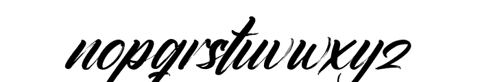 Brushtime Logotype Italic Font LOWERCASE