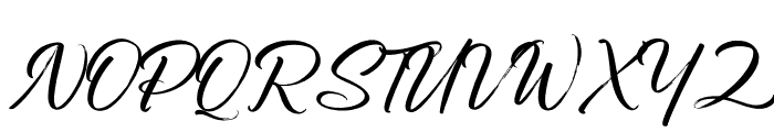 Brushtime Logotype Font UPPERCASE