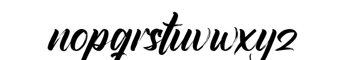 Brushtime Logotype Font LOWERCASE
