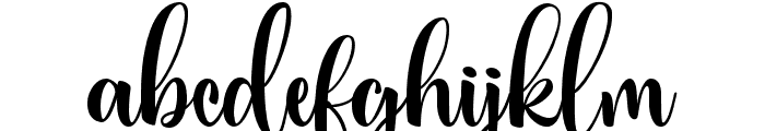 Brushway ANK Font LOWERCASE