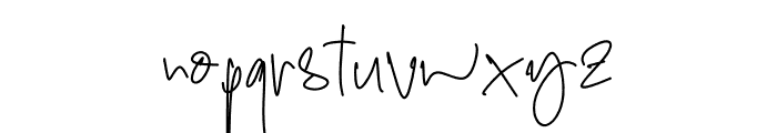 Brushy Handwriting Font LOWERCASE