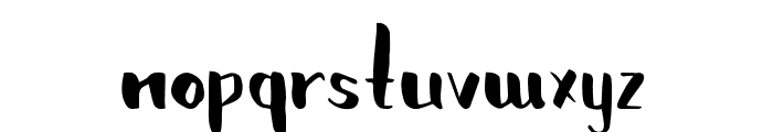 Brushylicious Font LOWERCASE