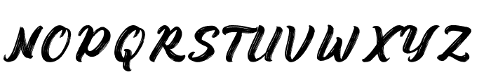 Bruskest-Regular Font UPPERCASE