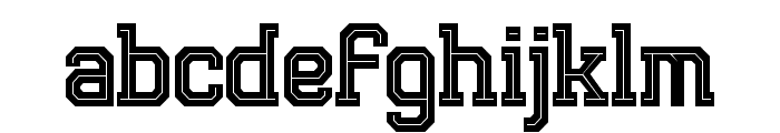 Brusko line Regular Font LOWERCASE