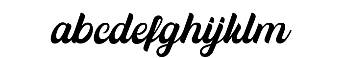 Brusley Script Regular Font LOWERCASE