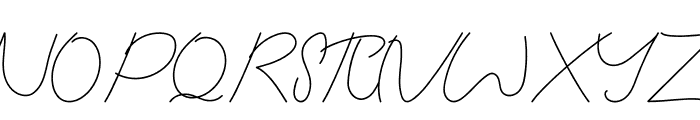 Brusly Name Signature Font UPPERCASE
