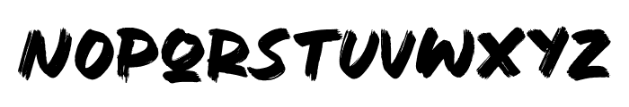 Brust Marks Regular Font LOWERCASE